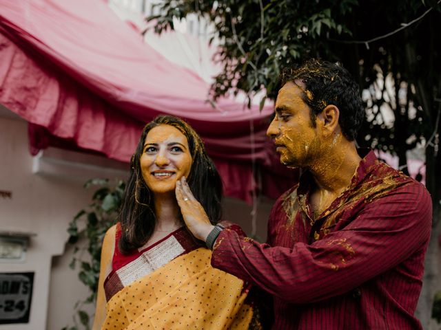 Sarah and Shubham&apos;s wedding in South Delhi, Delhi NCR 82