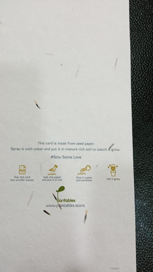 Seed Paper Invites by Plantables, Delhi - 3