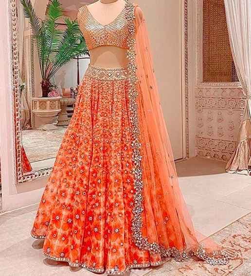 Guys please share some mirror work lehenga options! - 2