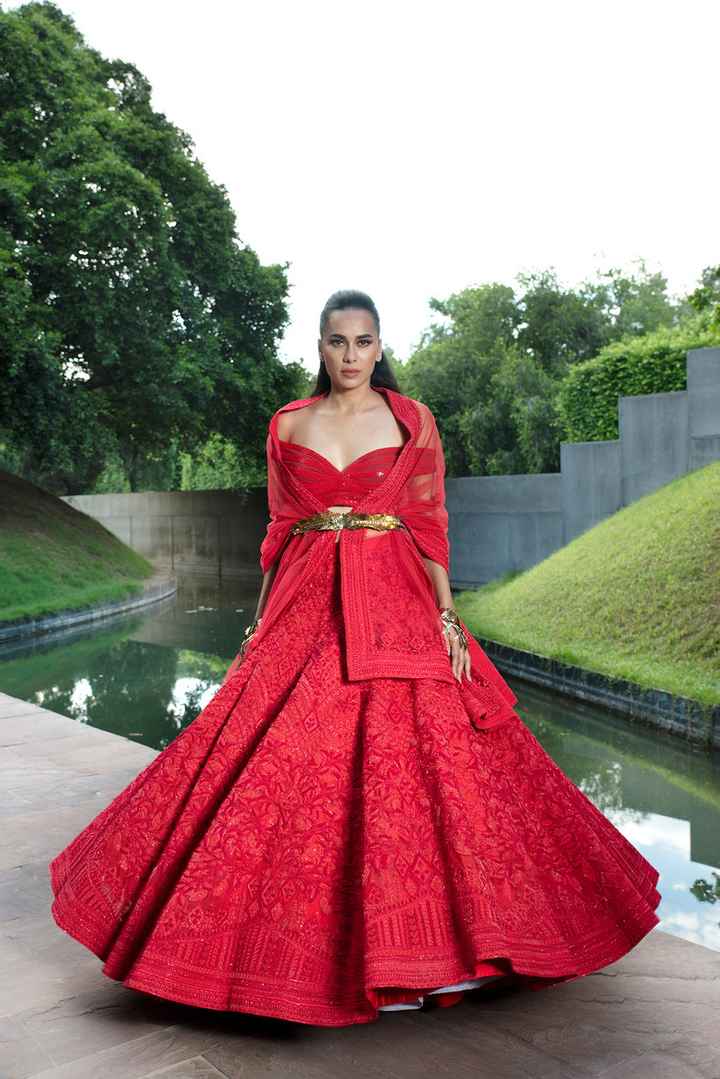 FDCI India Couture Week saw the Comeback of Red Lehengas🥀 - 2
