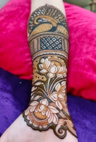 Lotus Mehndi Design! 4