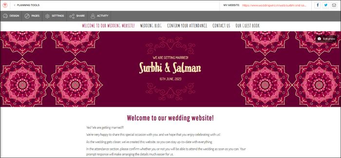How To Create Your Wedding Website!?!? 3