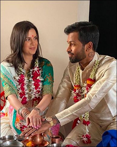 Hardik Pandya and Stankovic Spill The Beans Of Their Lovely Intimate Wedding And Pregnancy! 💙🧡💛 - 2
