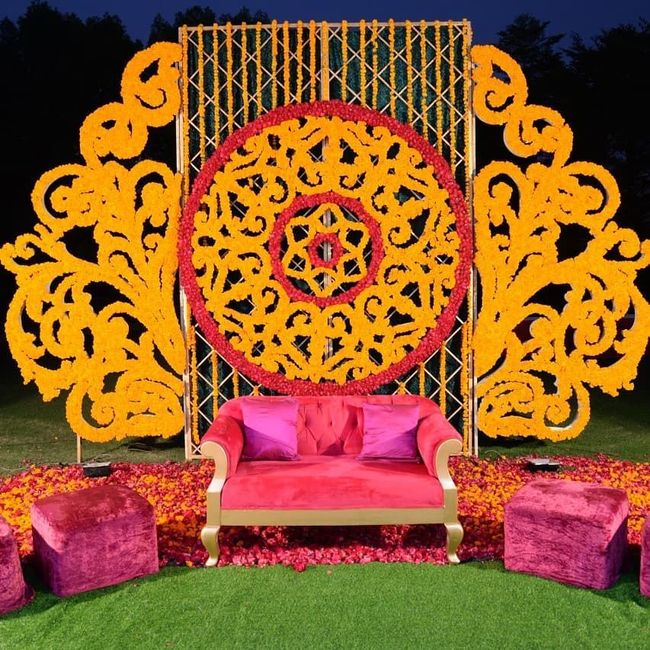 Yellow and pink simple theme décor! 1