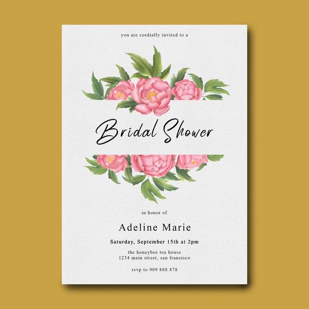 Need some bridal shower template - 1