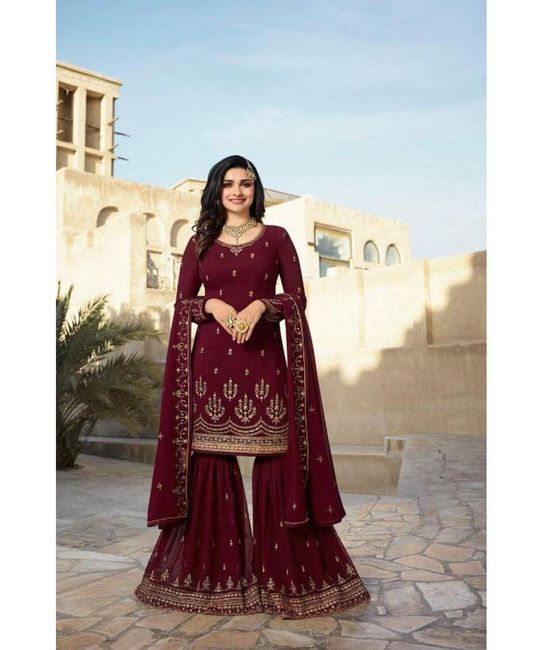 Looking for Maroon colour sharara set! 1