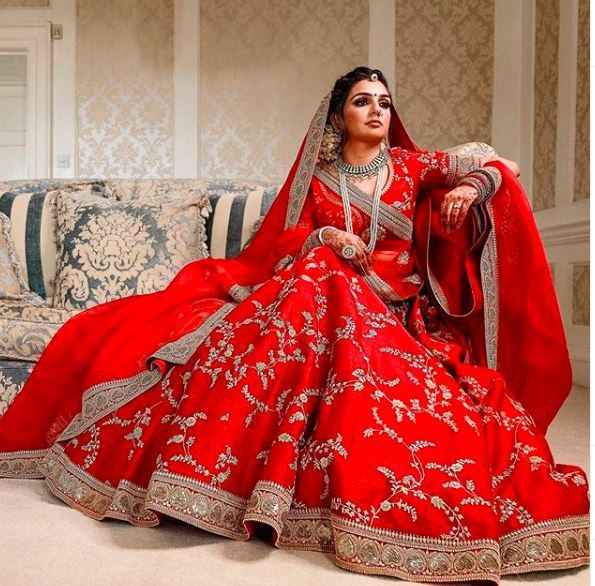 Glued to this Red Sabyasachi Lehenga !! - 1