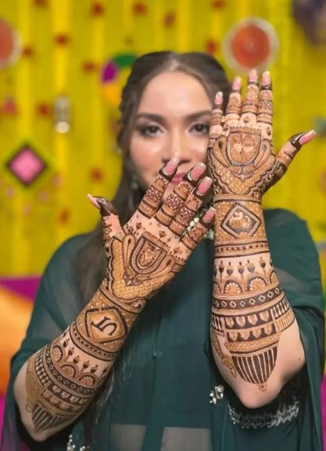 Bridal mahandi design specialist artist 🏠 home service available.. - 3