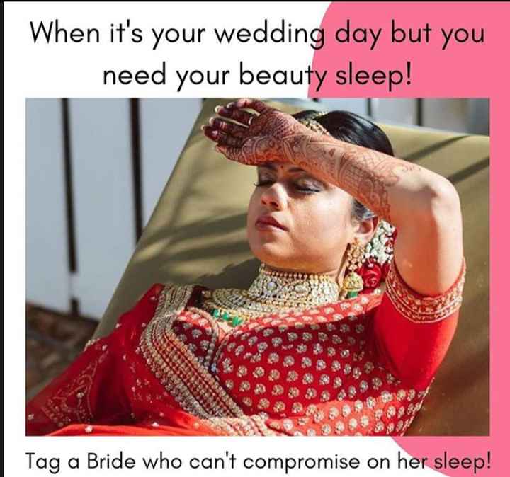 When it's your wedding day but beauty sleep is more important. - 1