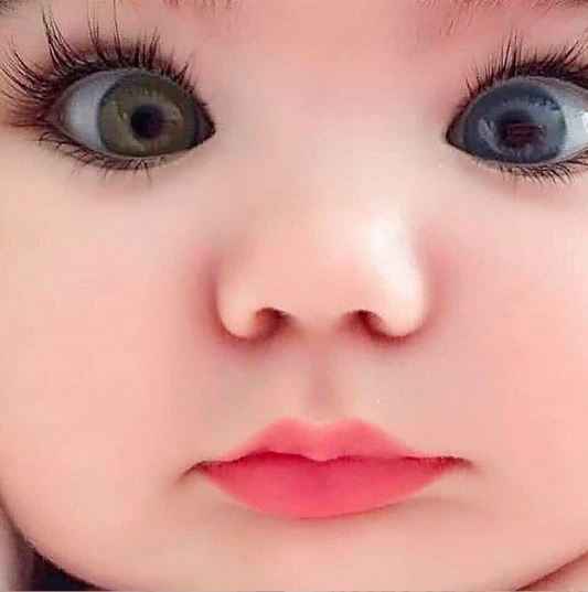 My fh has very bigg curly lashes, so I'm hoping our baby to have eyes and lashes like these - 1