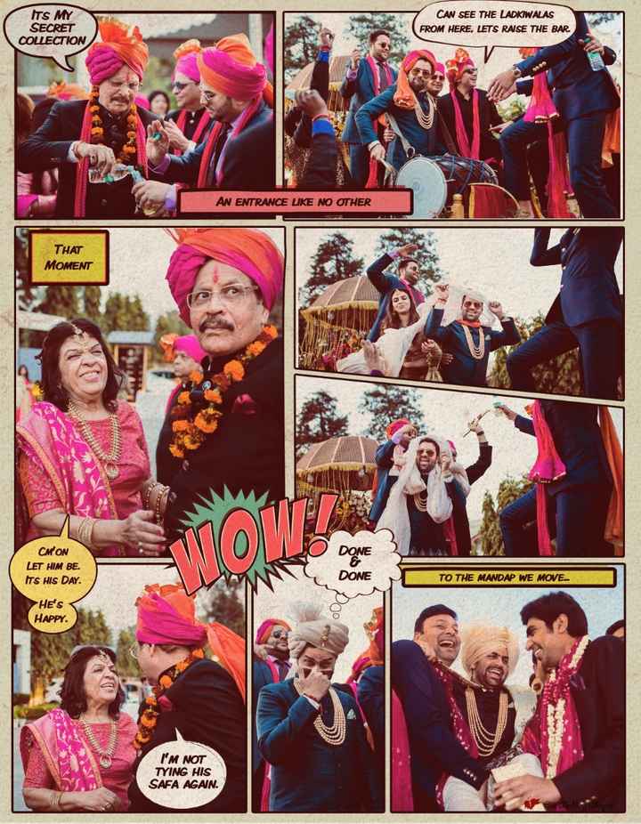 Comic way of presenting one's wedding function's story!😍 - 2