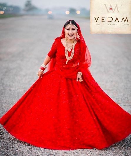 Check out this exuding red glorious bride 1