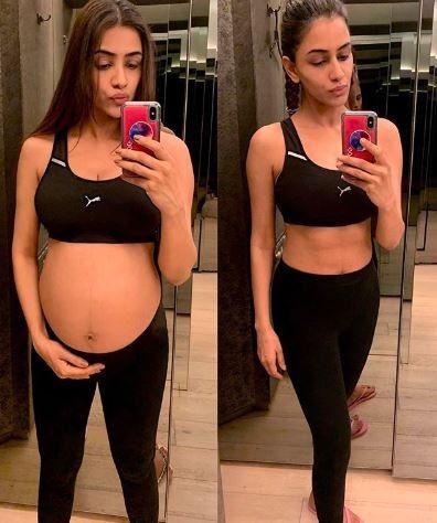 This pic of smriti khanna, One week before and after giving birth will amaze you!! 1