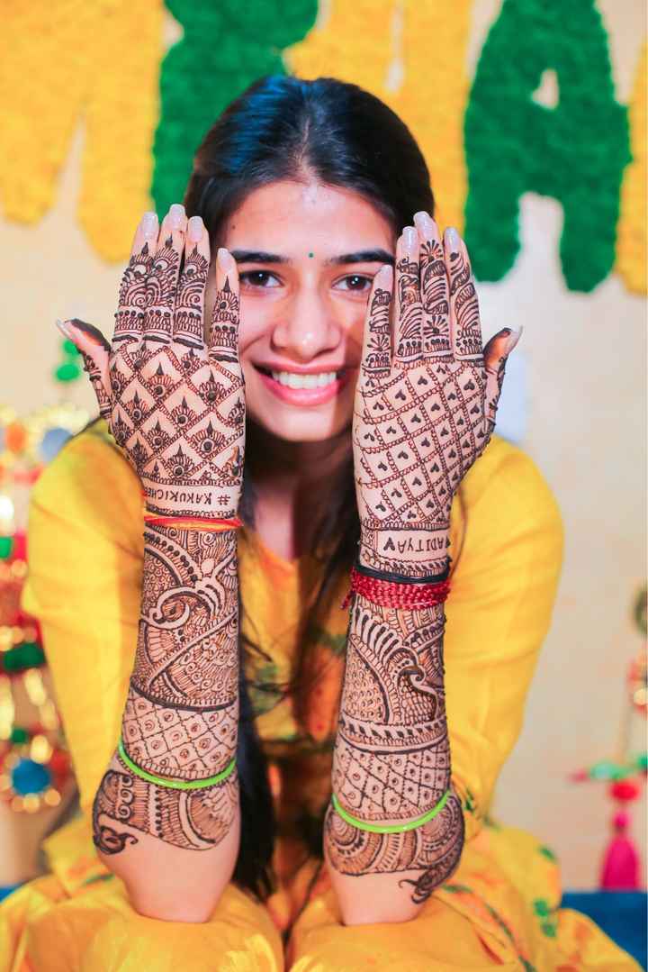 Simple and pretty mehendi design for my wedding ! - 1