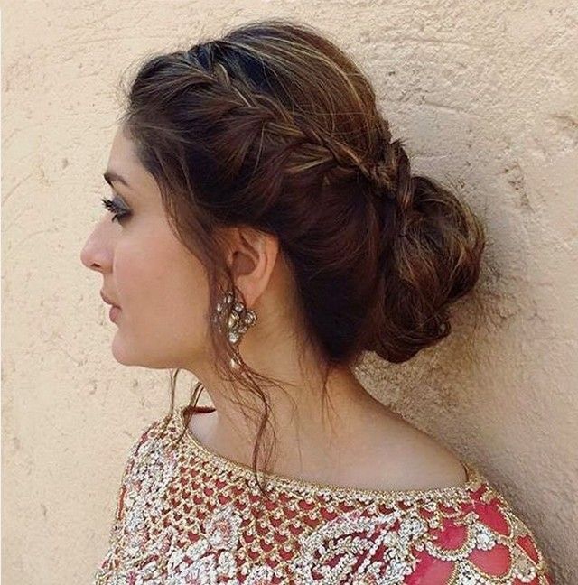 Hair bun with saree for friend's reception? 2