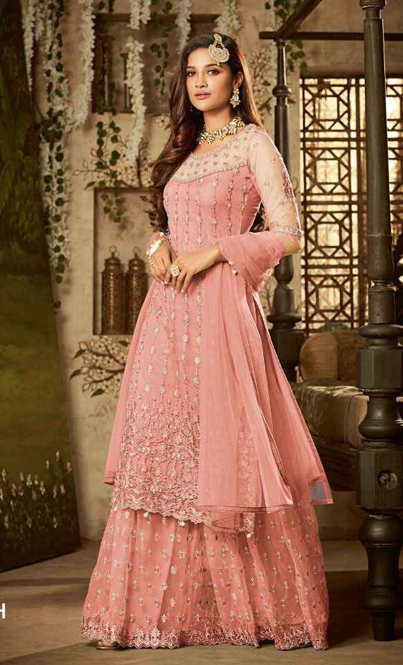 i am lookimg for Pink Sharara Designs! - 1
