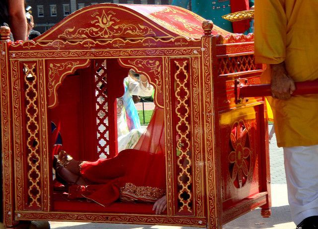 Bridal entry in a Palki! Help me decide the best design 2