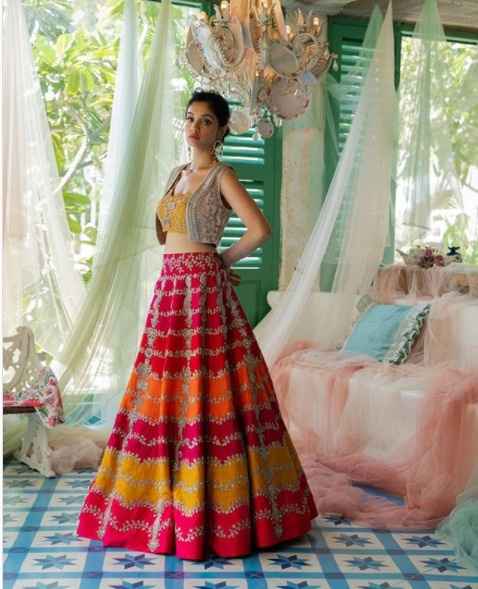 Love for multticoloured lehengas can never fade way. - 1