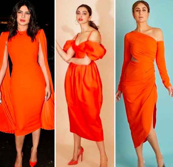 #Celebritystyle : B-town Divas Slaying in Orange Colour - 1