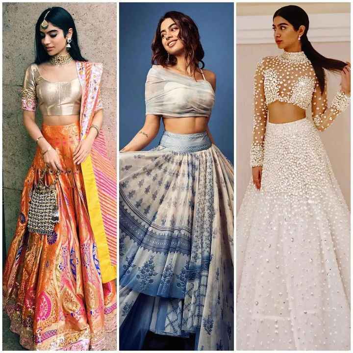 #Celebritystyle: Khushi Kapoor Spotted in Designer Lehengas - 1