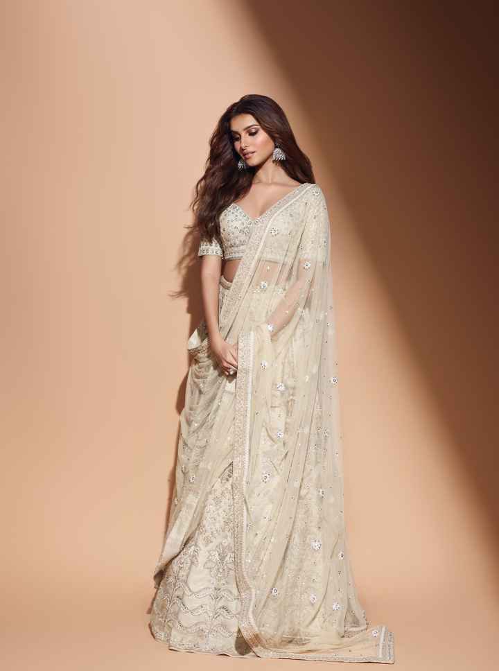 #Celebritystyle: Tara Sutaria Spotted in Muted Gold lehenga ✨ - 1