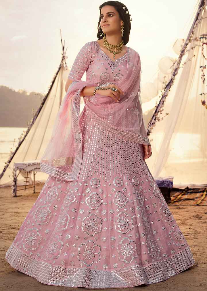 Lehenga with mirror work! - 1