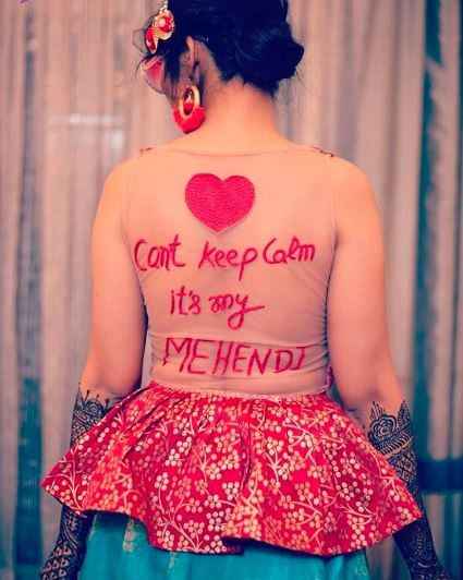 "Can't keep calm, it's my mehendi outfit" Outfit!! - 1