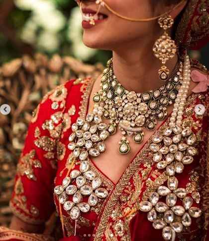 Guys notice that stoned and jewelled Varmala - 1