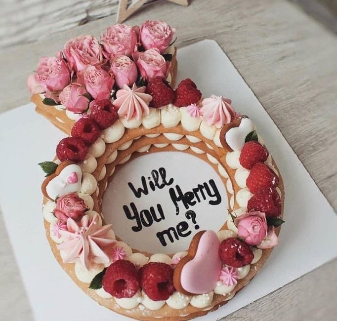 Proposal cake! 1
