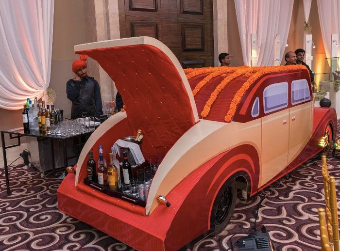 Car bar at wedding?😍 1