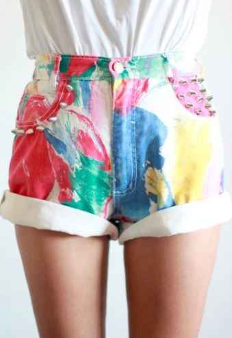 Colourful cool summer shorts - 1
