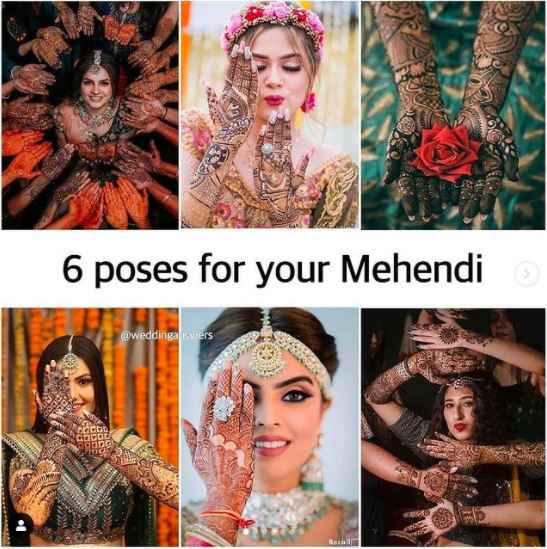 6 poses to show off your Bridal Mehendi - 1
