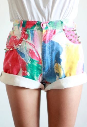 Colourful cool summer shorts 1