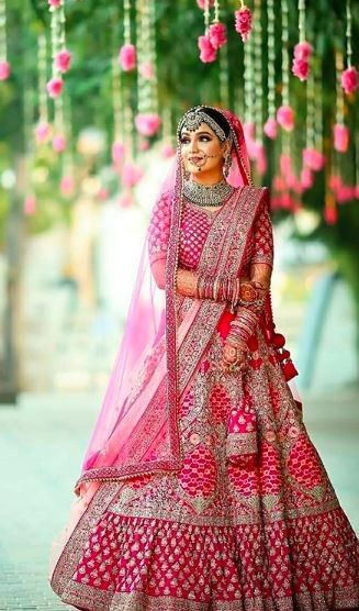 I'm going head over heals on these pink lehengaas! 3