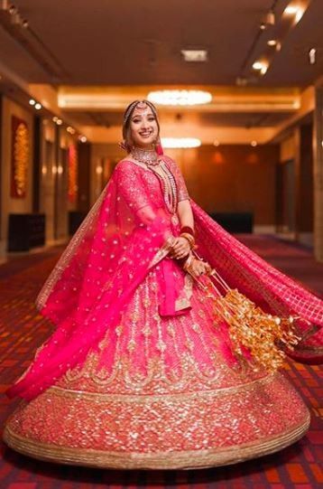 I'm going head over heals on these pink lehengaas! 2