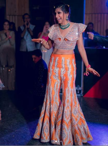 Such a sharara and choli for sangeet night? - 1