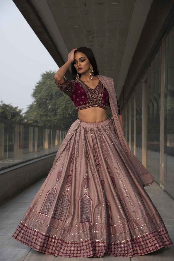 Wine Lehenga for your wedding! - 1
