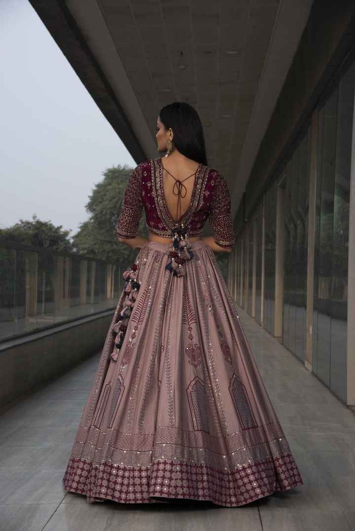 Wine Lehenga for your wedding! - 2
