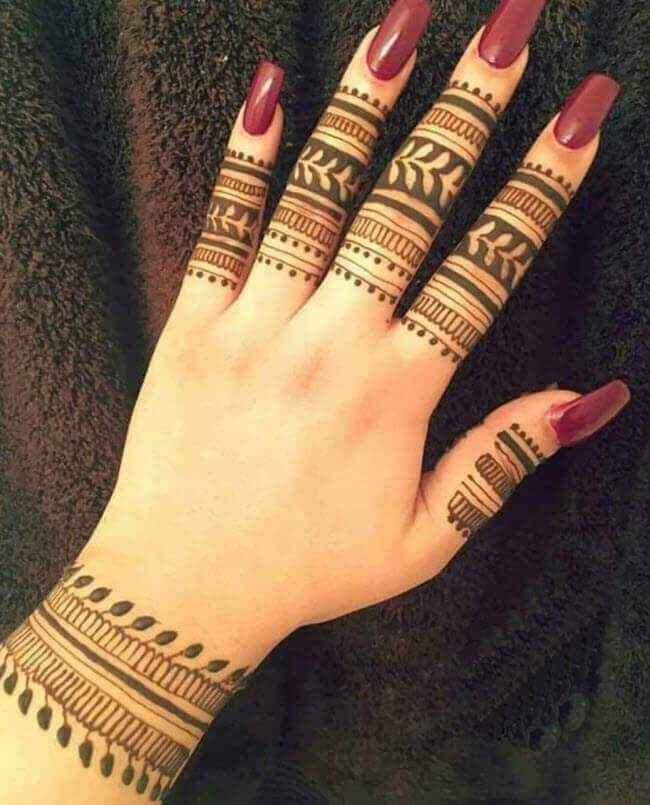 Looking for simple finger mehendi - 1