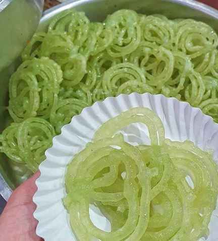 Green Avarebele jalebis from Bangalore. Must Try!! - 1