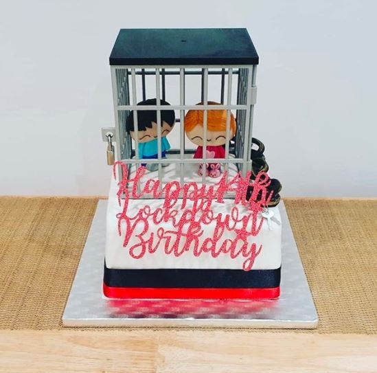 Quarantined special birthday cake 1