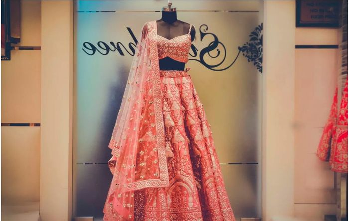 My friend got this lehenga from chandni chowk! Beautiful enough? 1