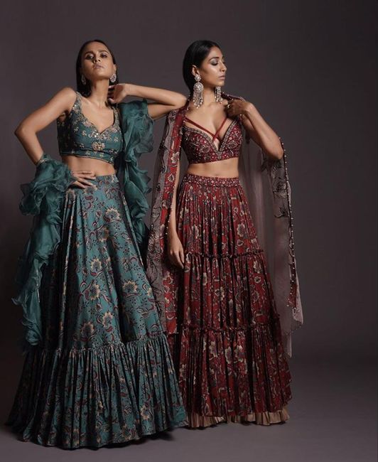Are you fan a printed lehengas too? - 1