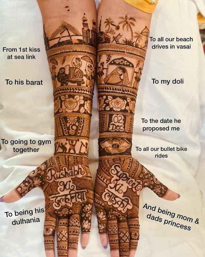 This wedding mehndi can't get any better!!! 😍 - 1