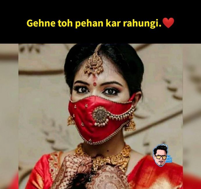 When no one can stop the bride from wearing the jewellery of her choice. 1