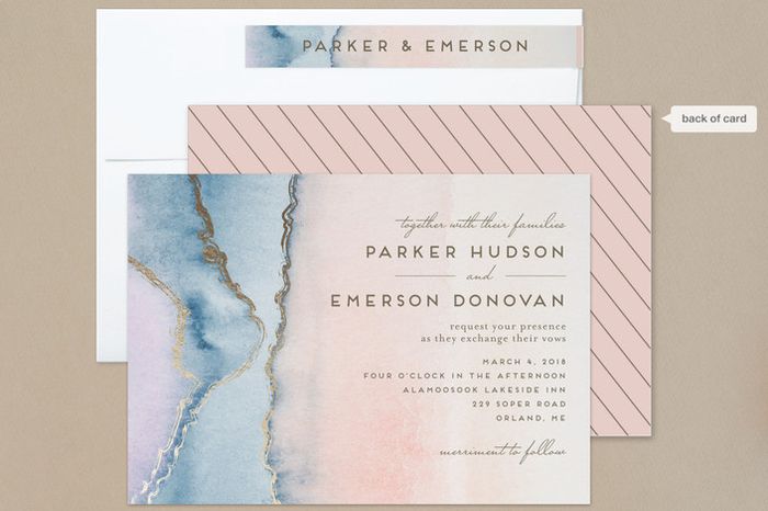 Pastel Shade Wedding Invite Suggestions - 1