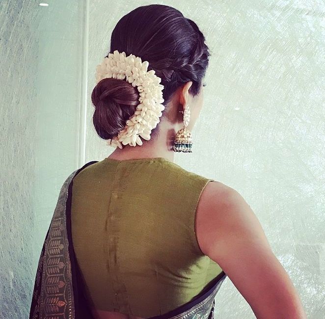 Hair bun with saree for friend's reception? - Wedding Fashion - Forum  