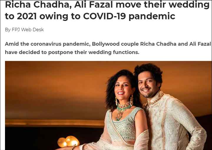 Ali Faizal And Richa Chaddha Getting Married in 2021!! - 1