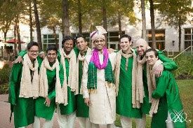 Green sherwani