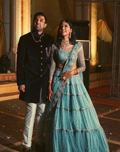 This bride wore suchaa refreshing colour😍 2